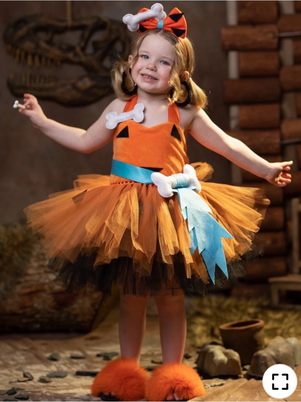 NWT! Pebbles Flinstone Halloween Costume